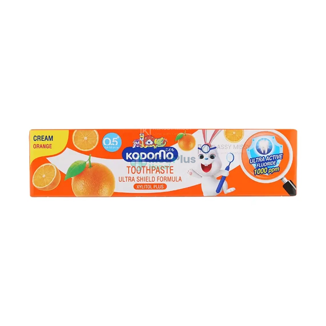 Kodomo Ultra Shield Formula Xylitol Plus Cream Orange Toothpaste 65g (Kids 0.5 Years Up)