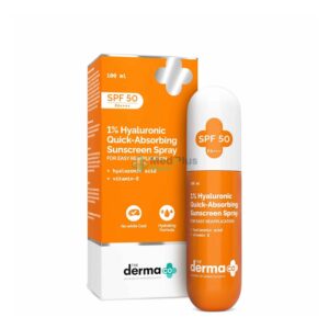 The Derma Co 1% Hyaluronic Quick-Absorbing Sunscreen Spray SPF 50++ 100ml