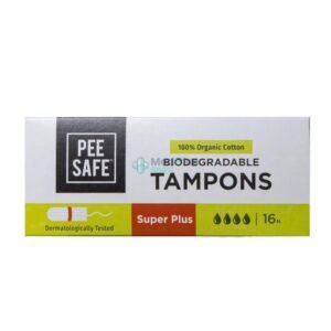 Pee Safe Organic Cotton Tampon (Super Plus) 16pcs